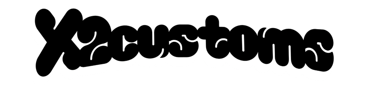 X2customs Wordmark Stickers